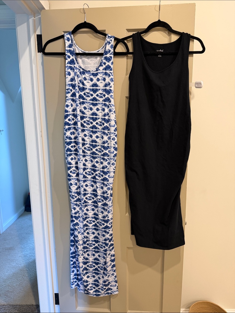 2 Isabel Maternity Summer Tank Dresses, both size small